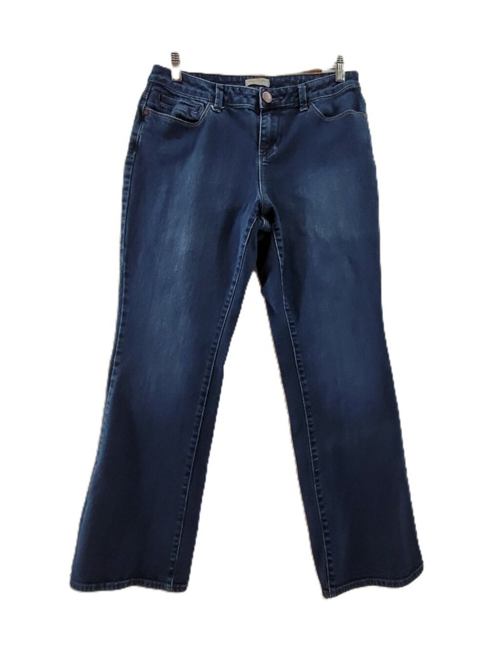 Coldwater Creek Jeans Women's 10 Petite Blue Stretch Denim 5 Pocket